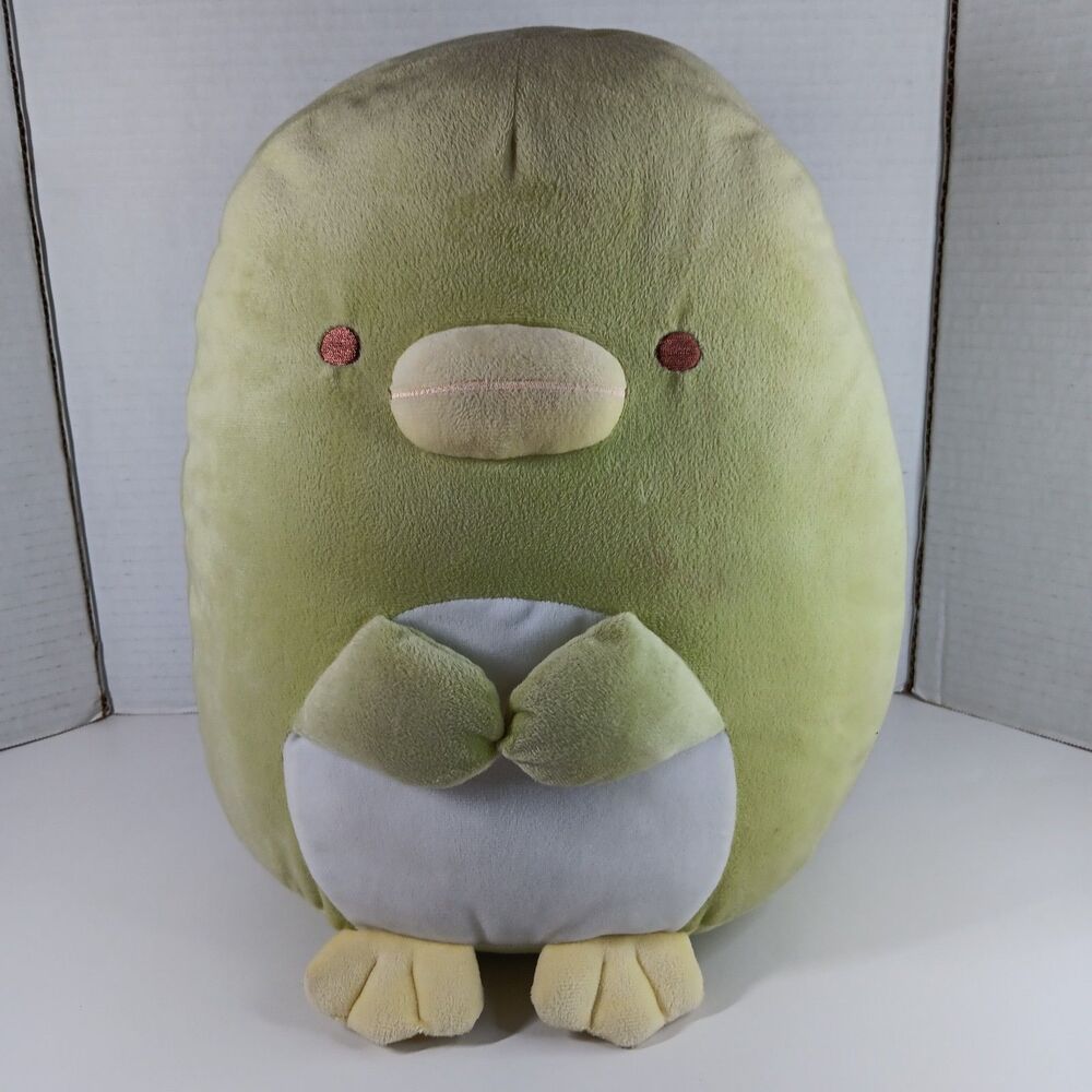 San X Sanrio Sumikko Gurashi Lime Green Penguin  Plush Toy Anime 13" Inch 2018